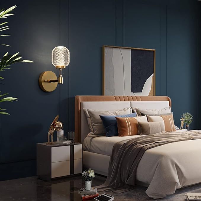 Antique Brass Gold Wall Light - Image 2
