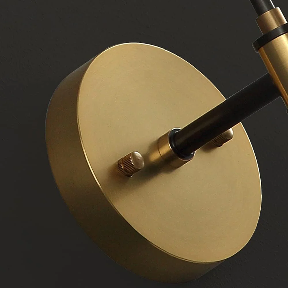 Antique Brass Gold Wall Light - Image 6