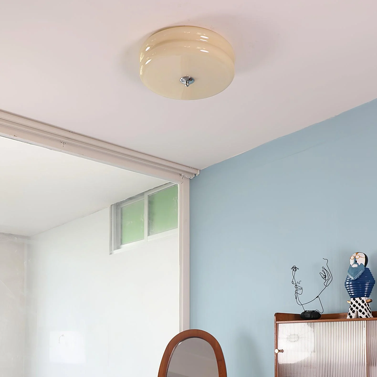 Art Deco Cream Cake Ceiling Light - Image 17
