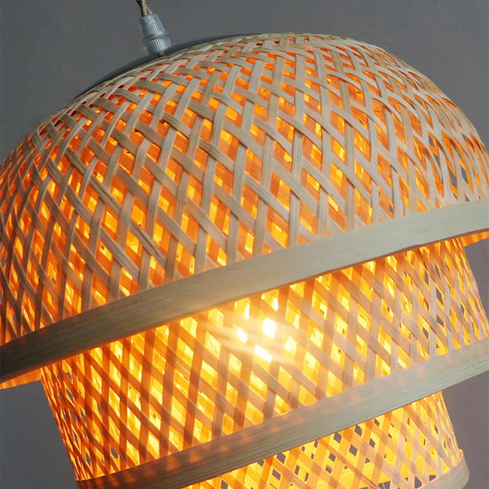 Bamboo Natural Basket Island Pendant Light - Image 8