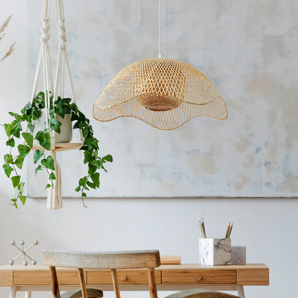 Bamboo Woven Hanging Lighting - Image 4