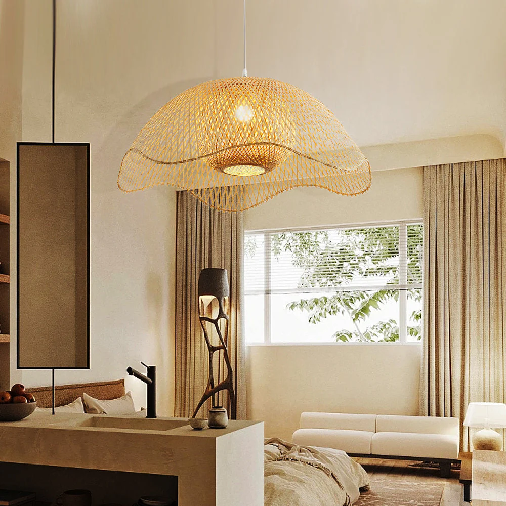 Bamboo Woven Hanging Lighting - Image 5