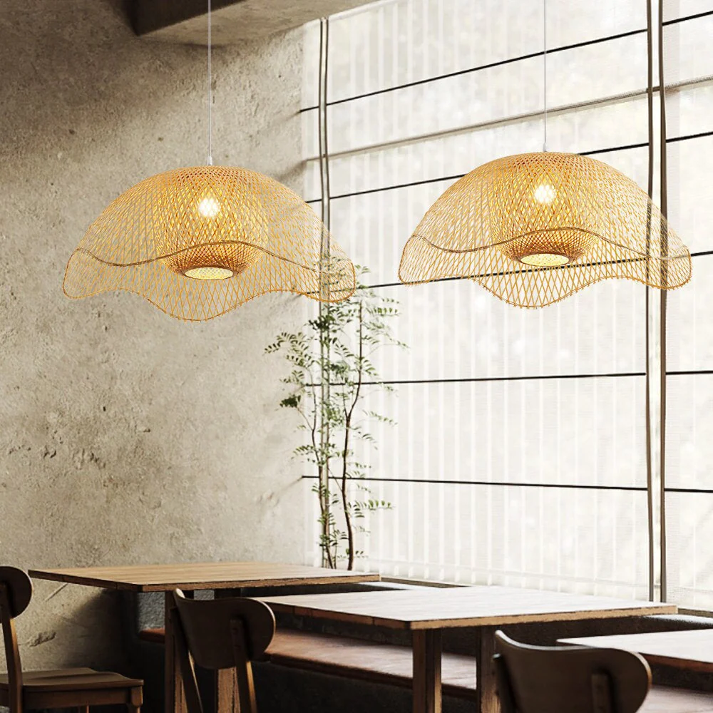 Bamboo Woven Hanging Lighting - Image 7