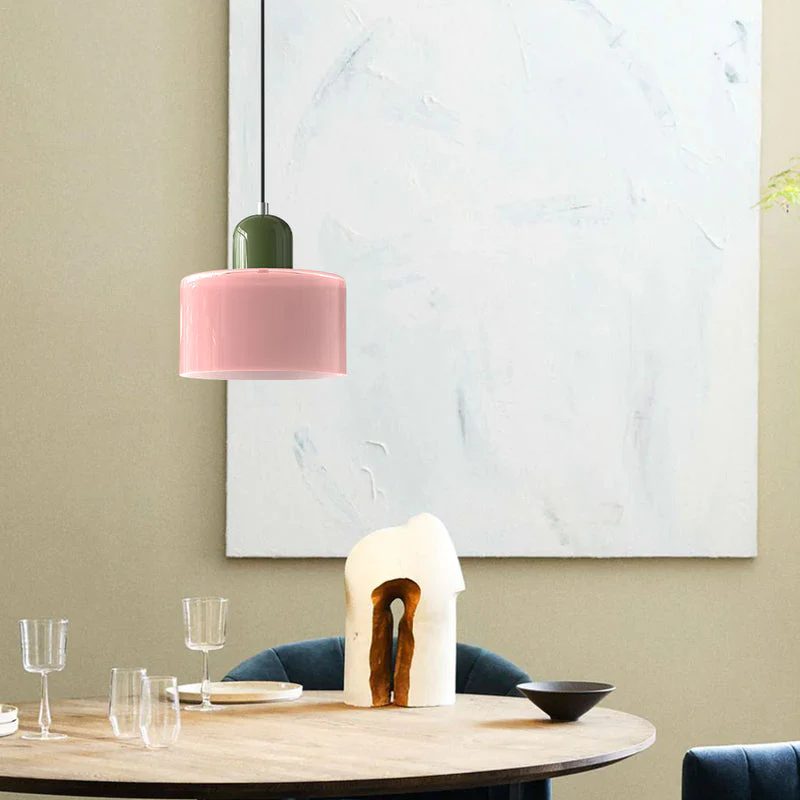 Modern Bauhaus Fresh Glass Pendant Light For Kitchen Island - Image 12