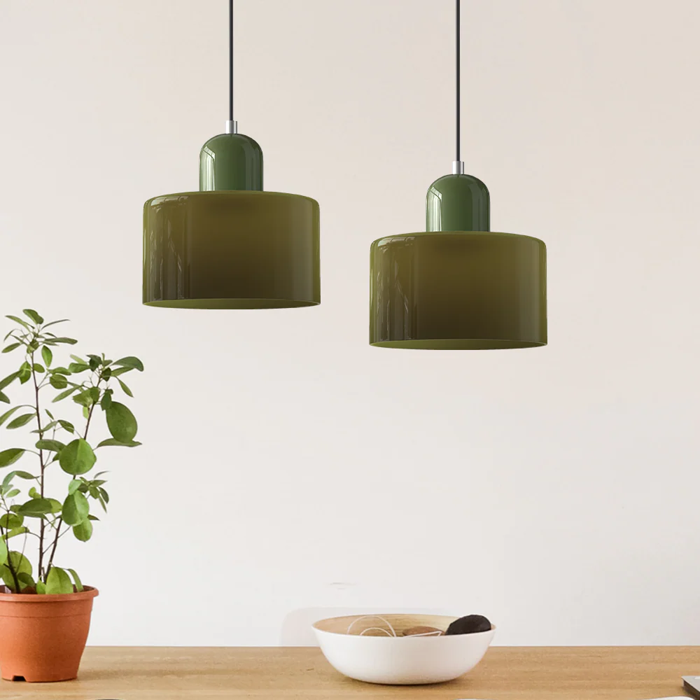 Modern Bauhaus Fresh Glass Pendant Light For Kitchen Island - Image 24