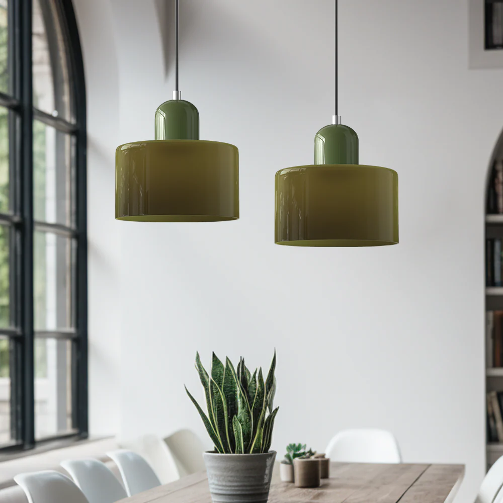 Modern Bauhaus Fresh Glass Pendant Light For Kitchen Island - Image 25
