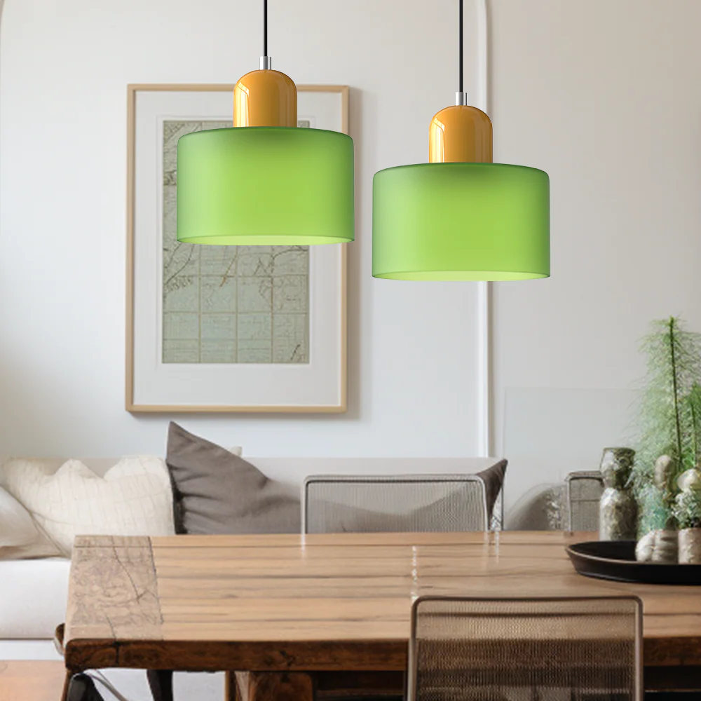 Modern Bauhaus Fresh Glass Pendant Light For Kitchen Island - Image 51