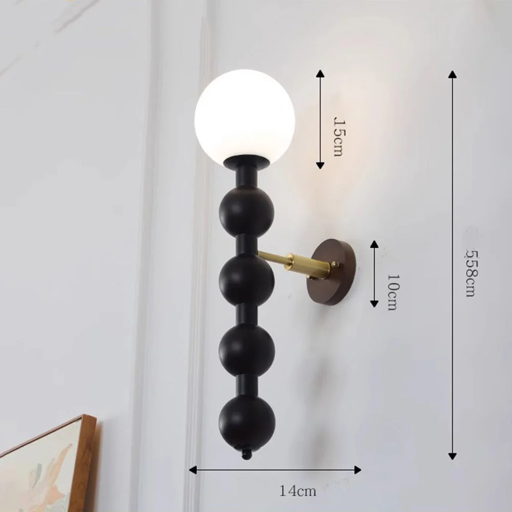 Bauhaus Long Multiple Balls Metal Wall Light - Image 3