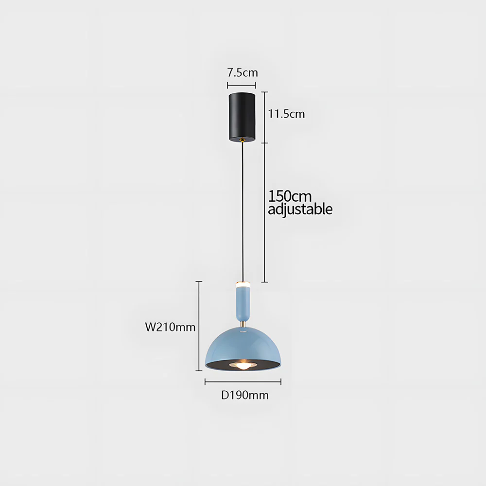 Bauhaus Modern Stained LED Pendant Light - Image 26