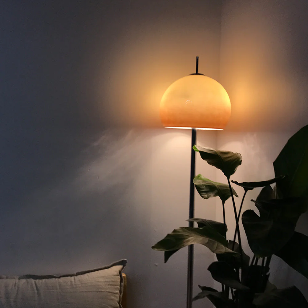 Bauhaus Mushroom Shape Medieval Vintage Glass Floor Lamp - Image 11