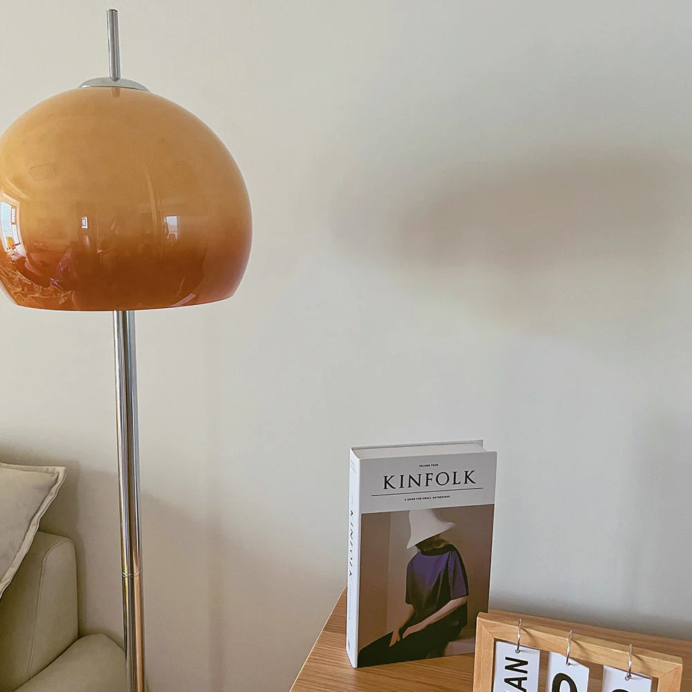 Bauhaus Mushroom Shape Medieval Vintage Glass Floor Lamp - Image 14