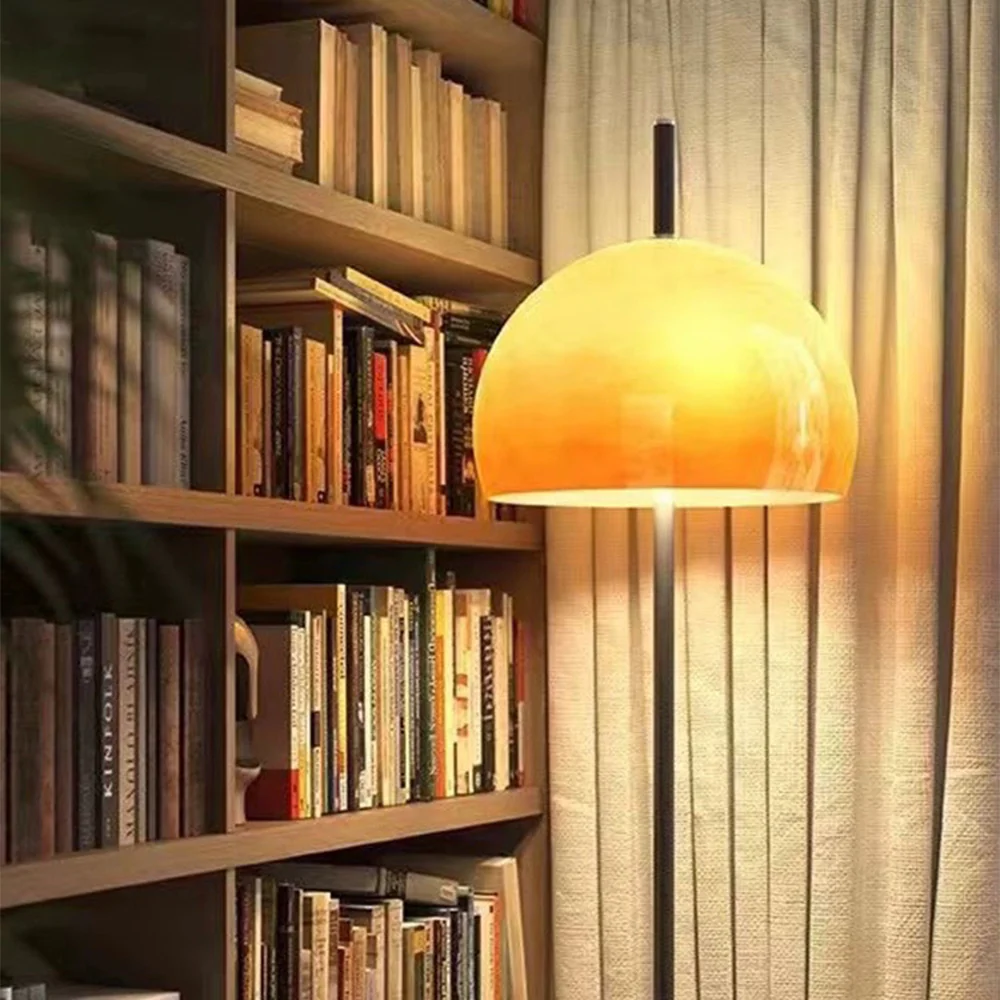 Bauhaus Mushroom Shape Medieval Vintage Glass Floor Lamp - Image 6
