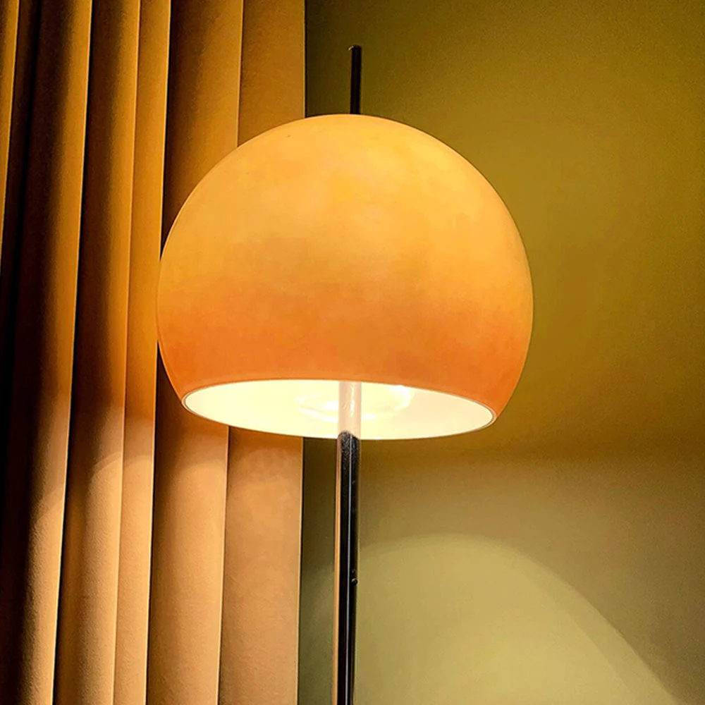 Bauhaus Mushroom Shape Medieval Vintage Glass Floor Lamp - Image 8