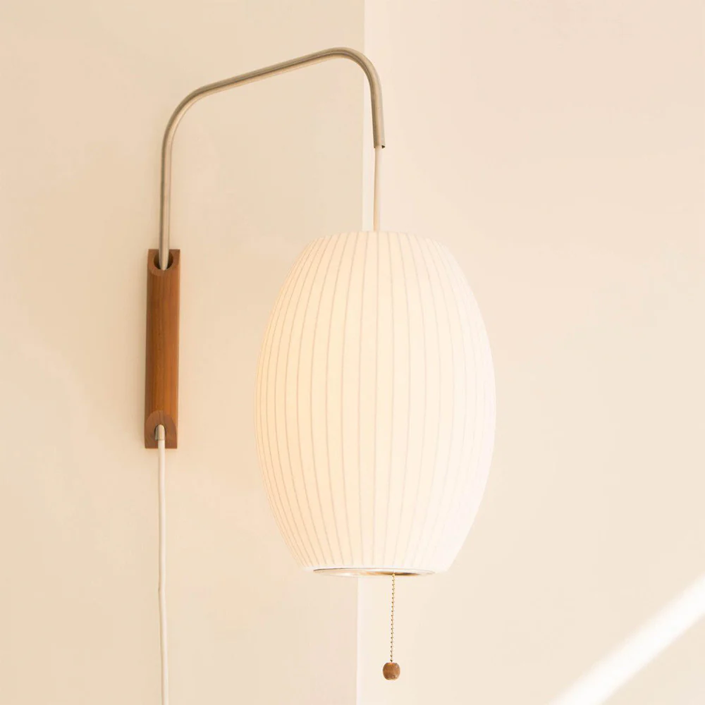 Bauhaus White Silk Wall Lamp - Image 12
