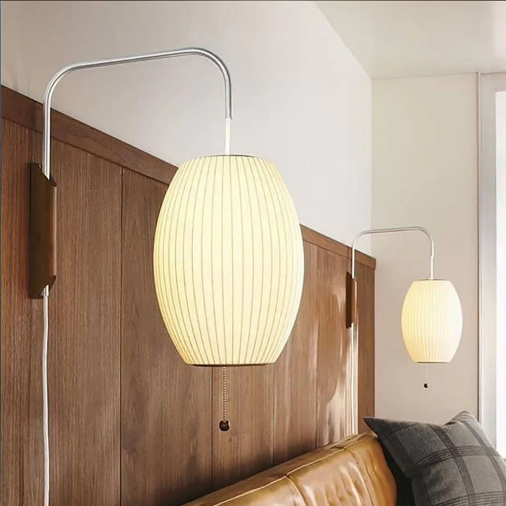 Bauhaus White Silk Wall Lamp - Image 16