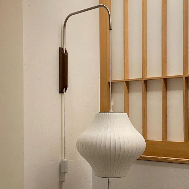 Bauhaus White Silk Wall Lamp - Image 20