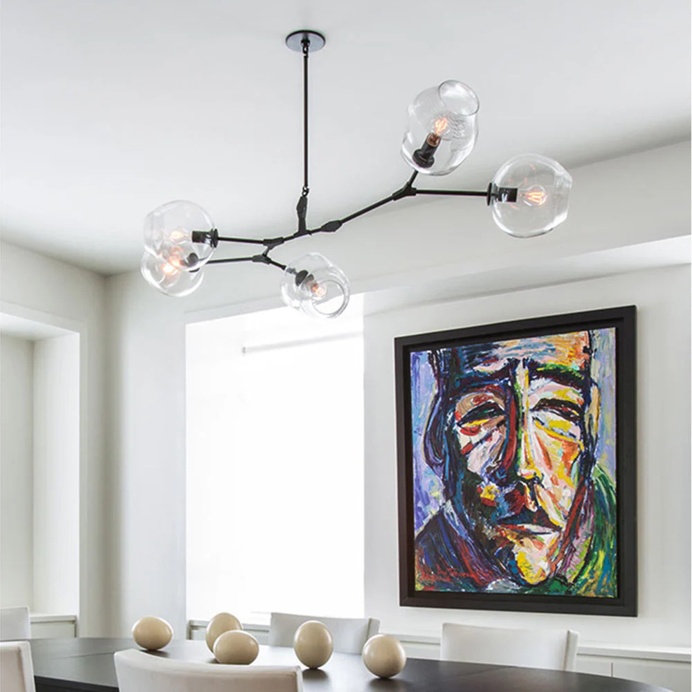 Branching Bubble Glass Ball Chandelier for Living Room - Image 10