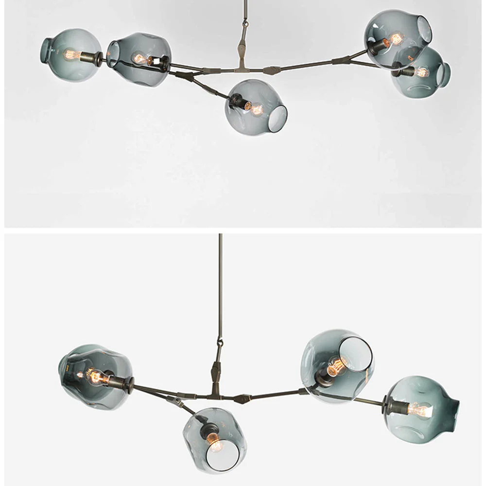 Branching Bubble Glass Ball Chandelier for Living Room - Image 6