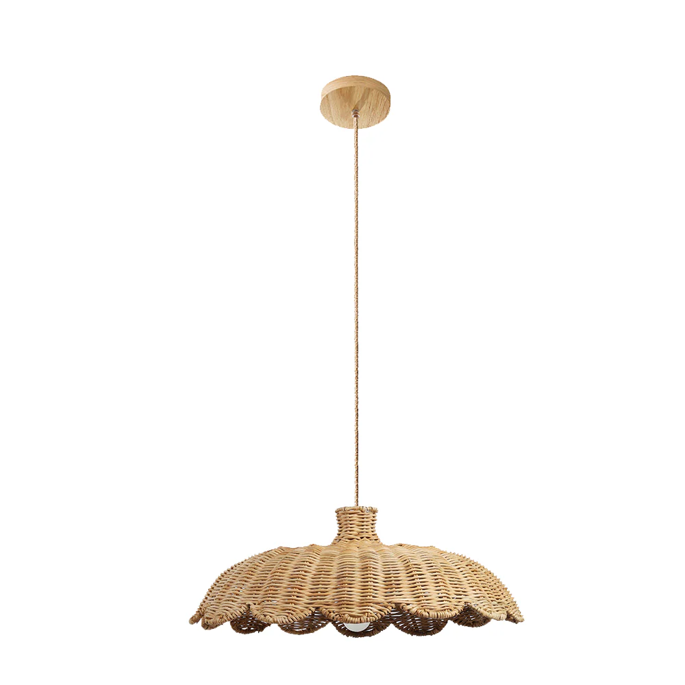 Boho Creative Decor Rattan Woven Pendant Light - Image 8
