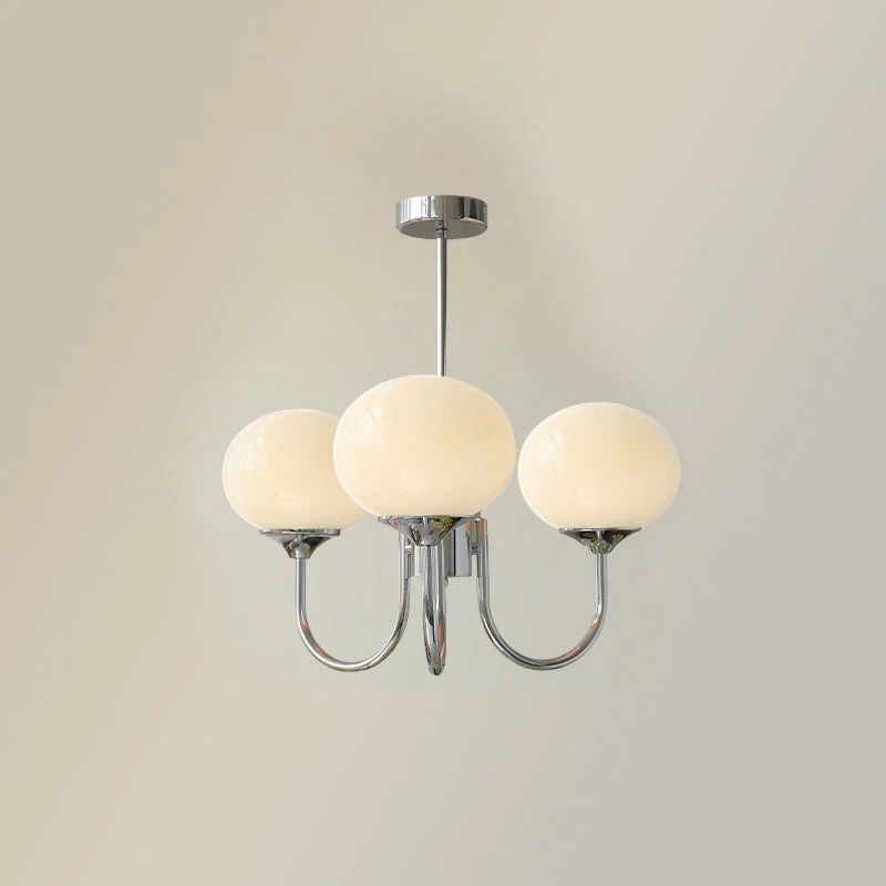 Bubble Pink Glass Marshmallow Chandelier - Image 18