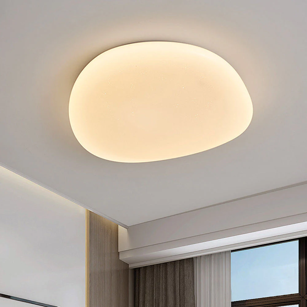 Simple Acrylic Bedroom White LED Ceiling Light - Image 3