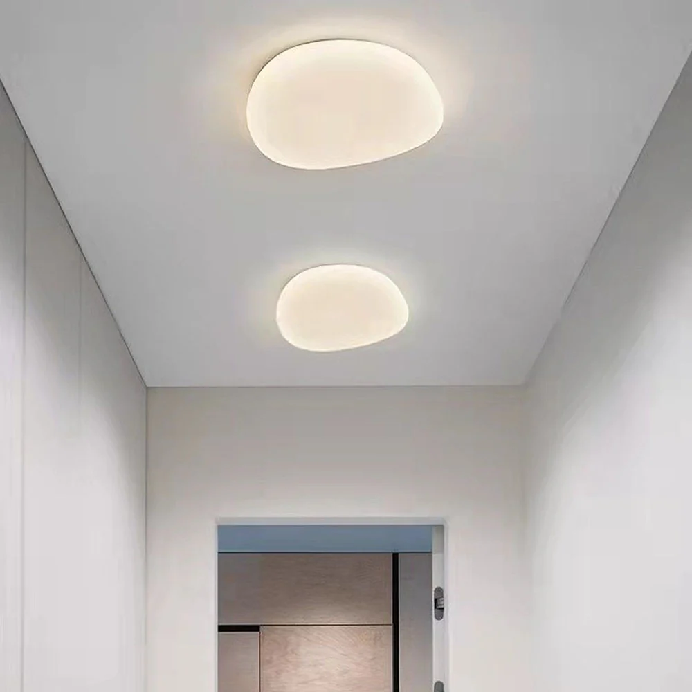 Simple Acrylic Bedroom White LED Ceiling Light - Image 7
