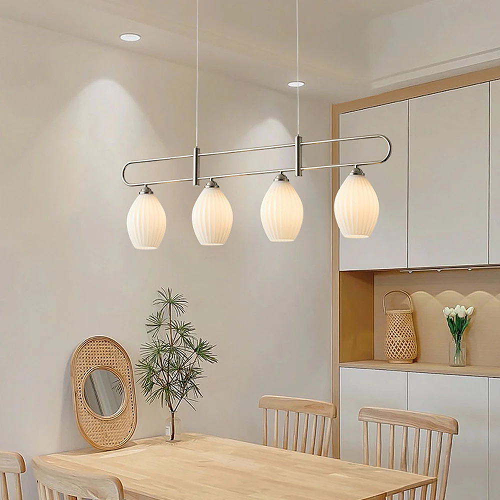 Modern Simple Glass Dining Room Colorful Ceiling Light - Image 11
