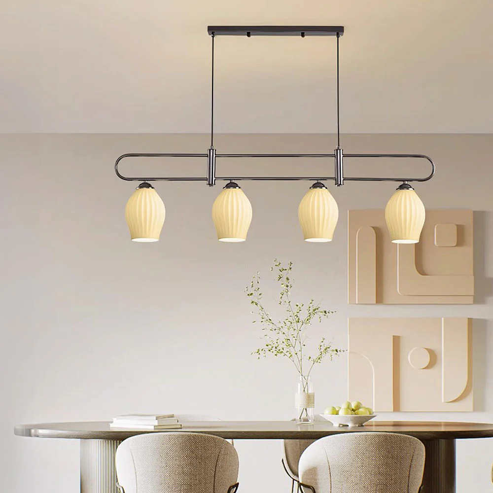 Modern Simple Glass Dining Room Colorful Ceiling Light - Image 12