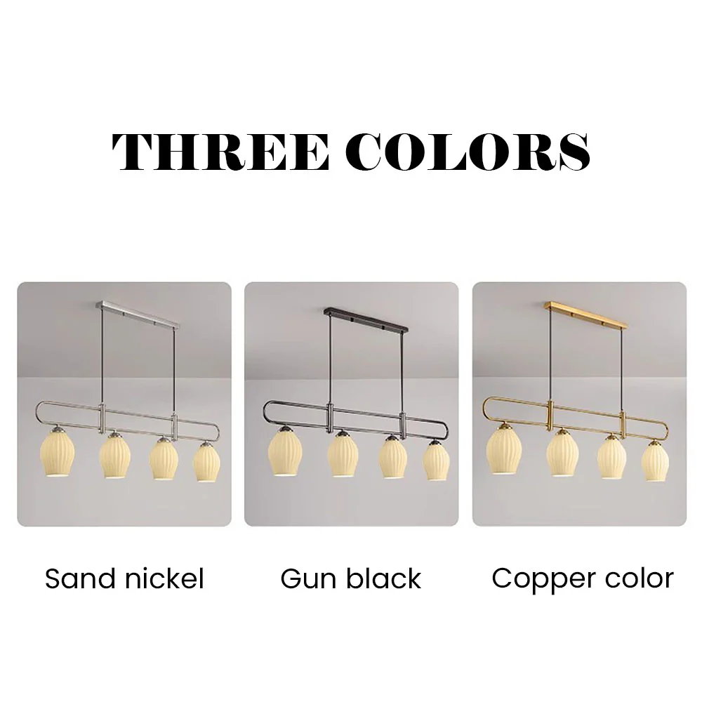 Modern Simple Glass Dining Room Colorful Ceiling Light - Image 14