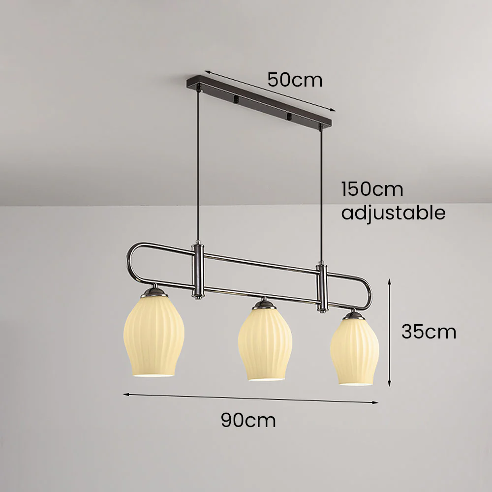 Modern Simple Glass Dining Room Colorful Ceiling Light - Image 4
