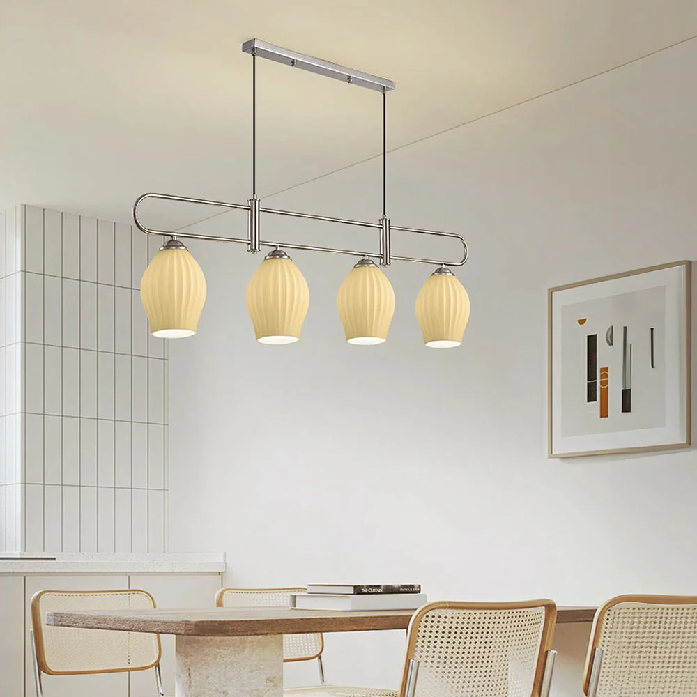 Modern Simple Glass Dining Room Colorful Ceiling Light - Image 9