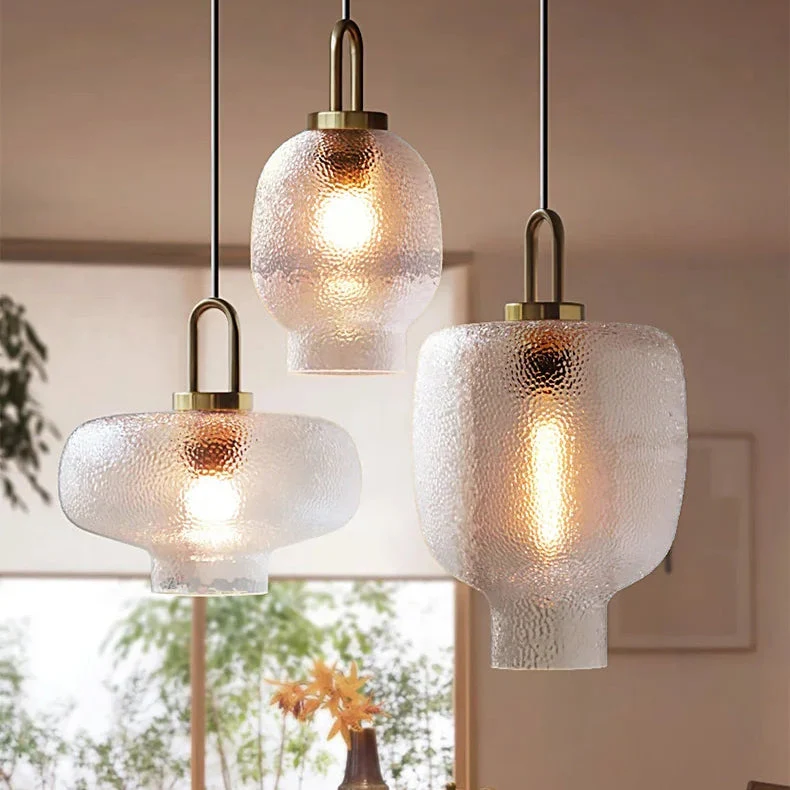 Clear Frosted Glass Pendant Light for Kitchen - Image 4