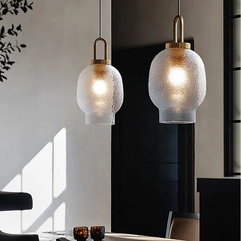 Clear Frosted Glass Pendant Light for Kitchen - Image 7