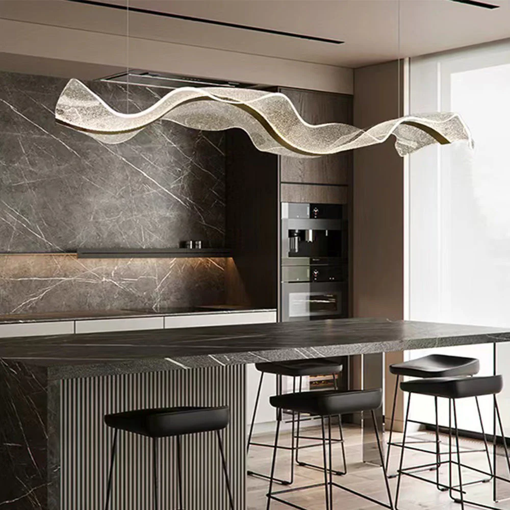 Contemporary Creative Water Ripple Pendant Light - Image 17