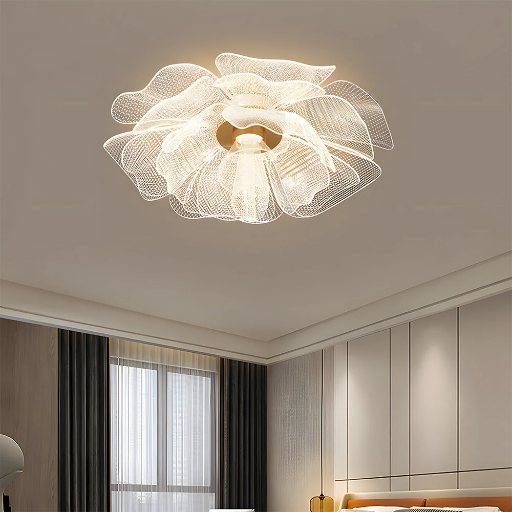 Contemporary LED Flower Design Ceiling Light for Bedroom - Image 21