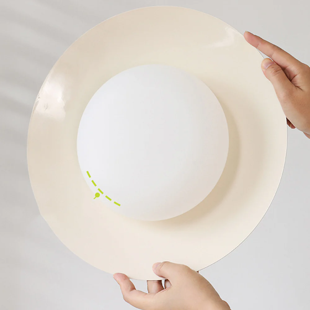 Cream Glutinous Rice Ball Bowl Pendant Light - Image 10