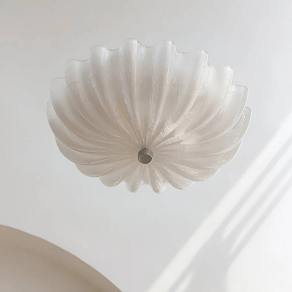 Creamy White Glass Ceiling Light - Image 4
