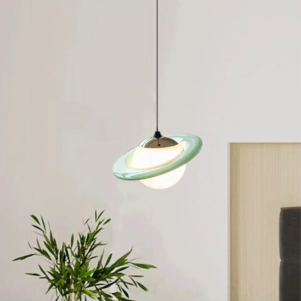 Creative Colorful Planet Glass Pendant Light - Image 3
