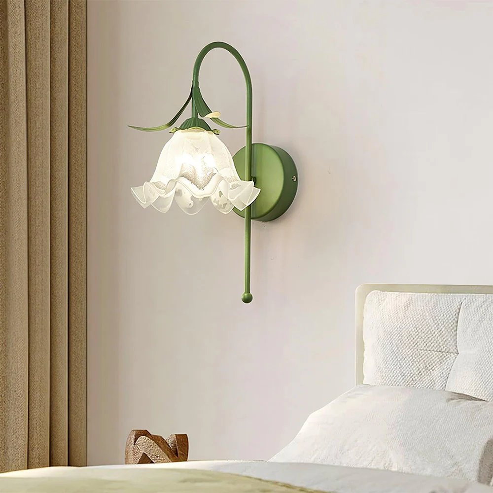 Creative Flower Glass Wall Light - Image 4
