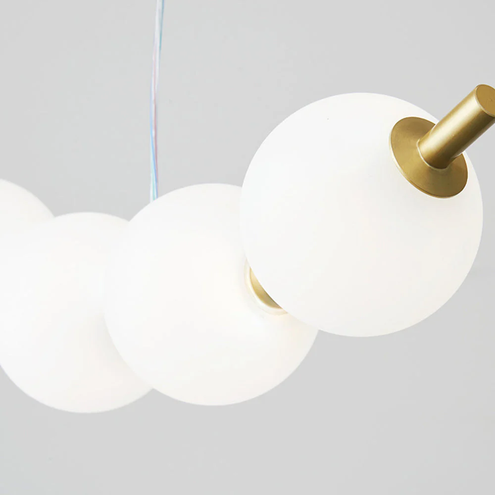 Creative Necklace String White Ball LED Pendant Lights - Image 17