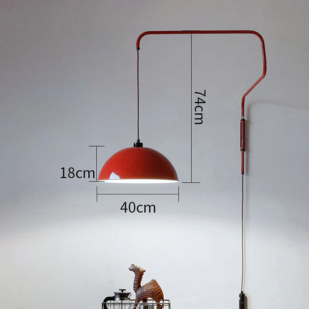 Creative Red Shade Geometry Wall Light - Image 10