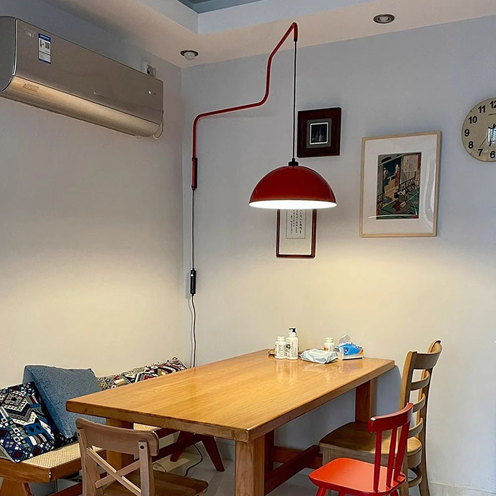 Creative Red Shade Geometry Wall Light - Image 6