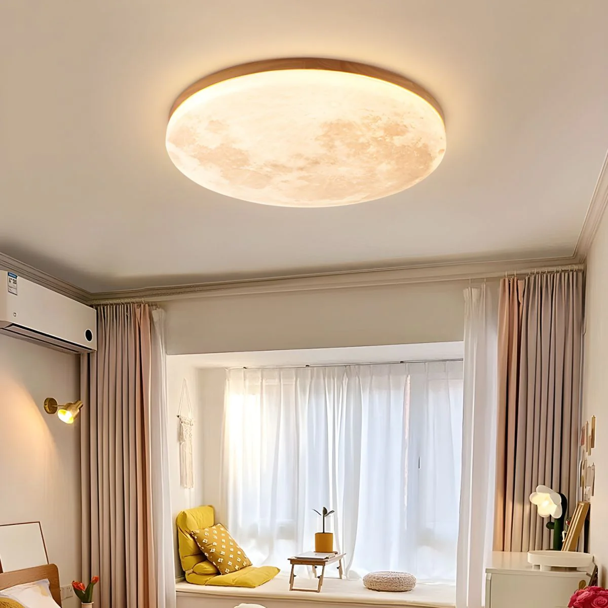 Creative Round Moon LED Ceiling Light - Image 5