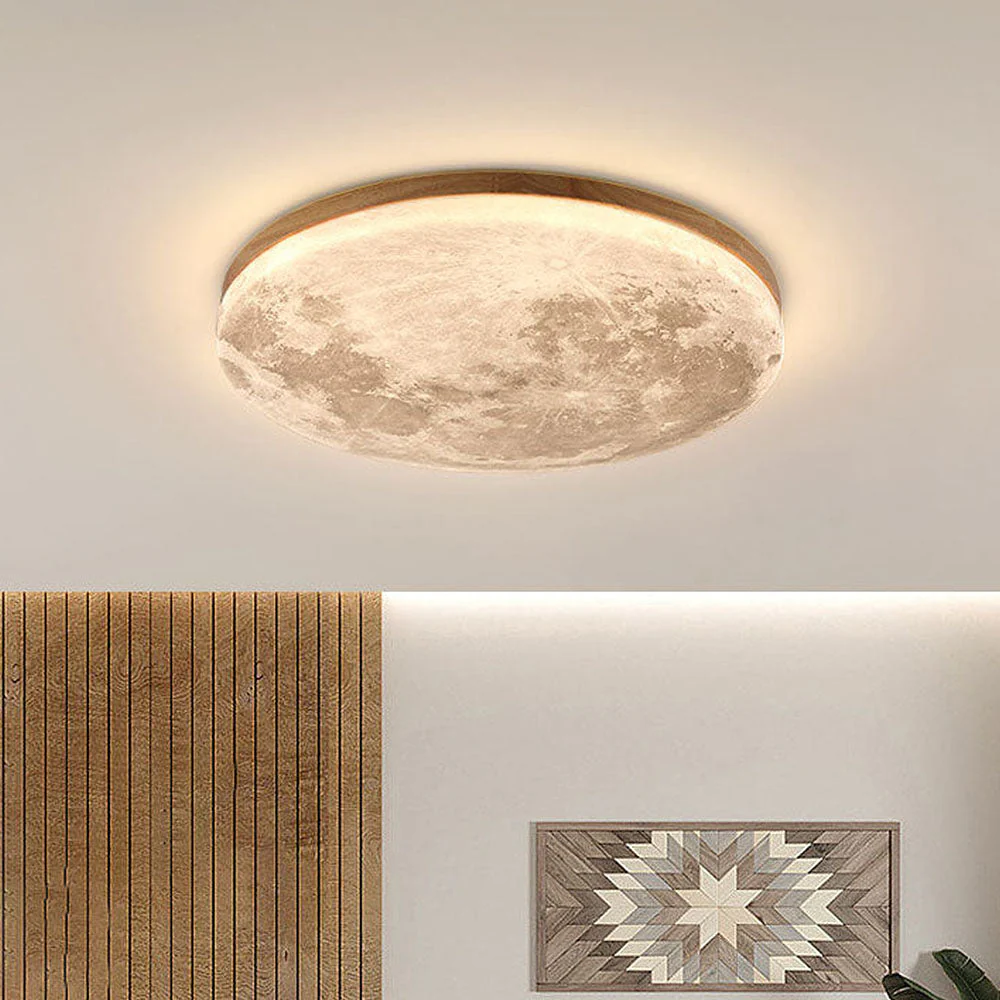 Creative Round Moon LED Ceiling Light - Image 6