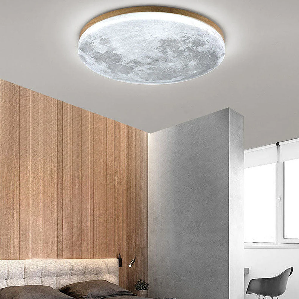 Creative Round Moon LED Ceiling Light - Image 7