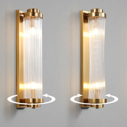 Crystal Pillar Metal Wall Lamp - Image 10