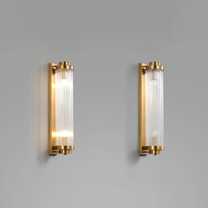 Crystal Pillar Metal Wall Lamp - Image 2