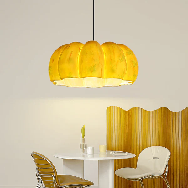 Eco-friendly Resin Pumpkin Pendant Light - Image 2