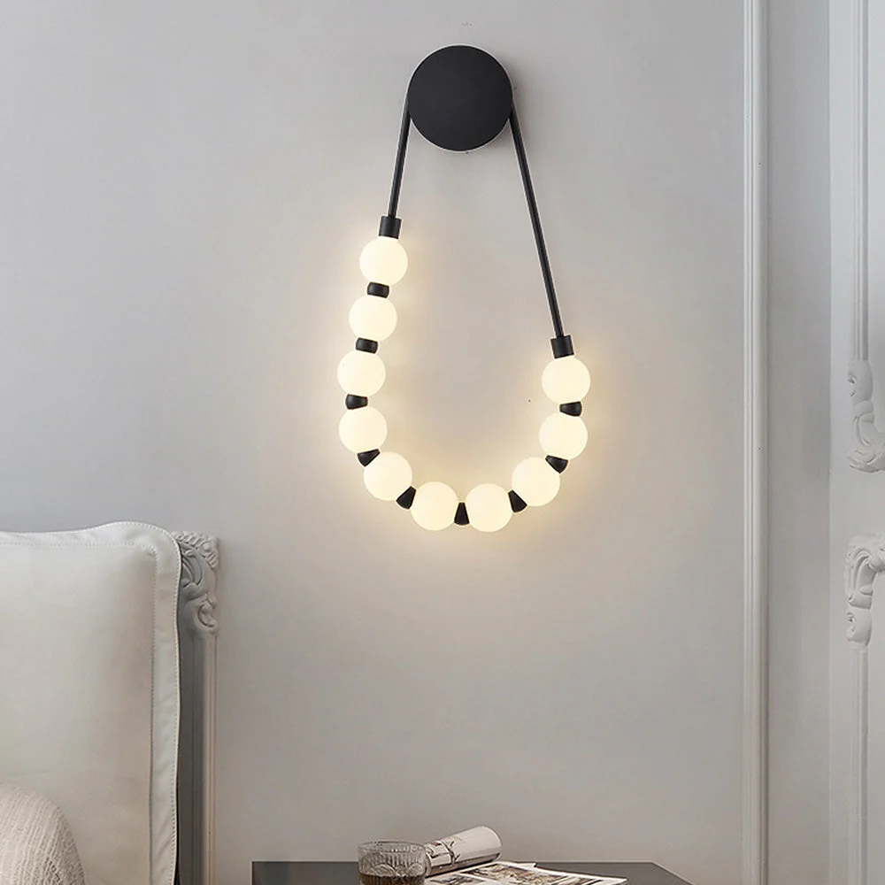 Elegance Loop Long Acrylic White Wall Light - Image 11