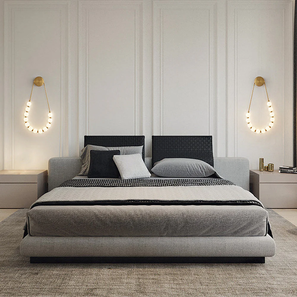 Elegance Loop Long Acrylic White Wall Light - Image 2